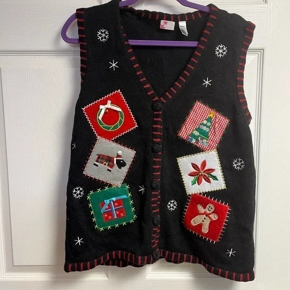 Holiday Editions Festive Holiday Woman’s Vest - Picture 1 of 5